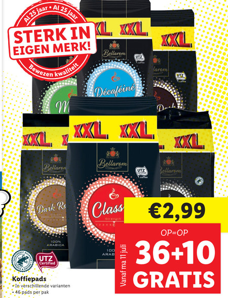 Bellarom   koffiepad folder aanbieding bij  Lidl - details