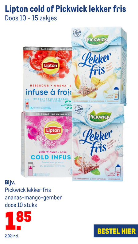 Pickwick   thee folder aanbieding bij  Makro - details