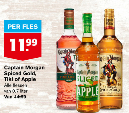 Captain Morgan   rum folder aanbieding bij  Hoogvliet - details