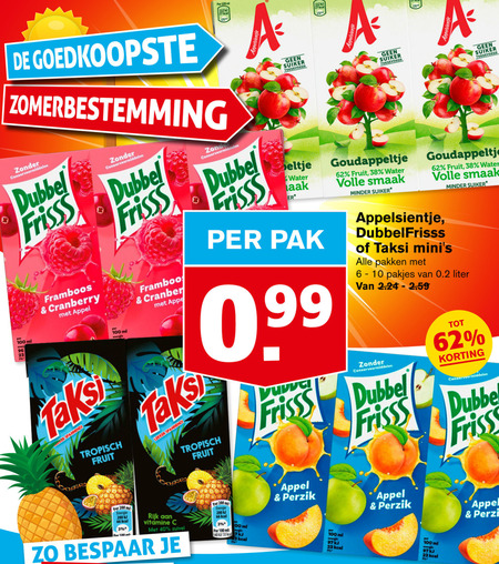 Appelsientje   fruitdrank folder aanbieding bij  Hoogvliet - details