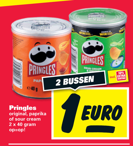 Pringles   chips folder aanbieding bij  Nettorama - details