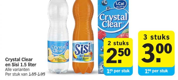 Sisi   fruitdrank, frisdrank folder aanbieding bij  Albert Heijn - details