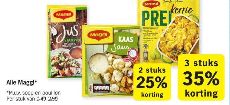 Maggi   jus, saus folder aanbieding bij  Albert Heijn - details