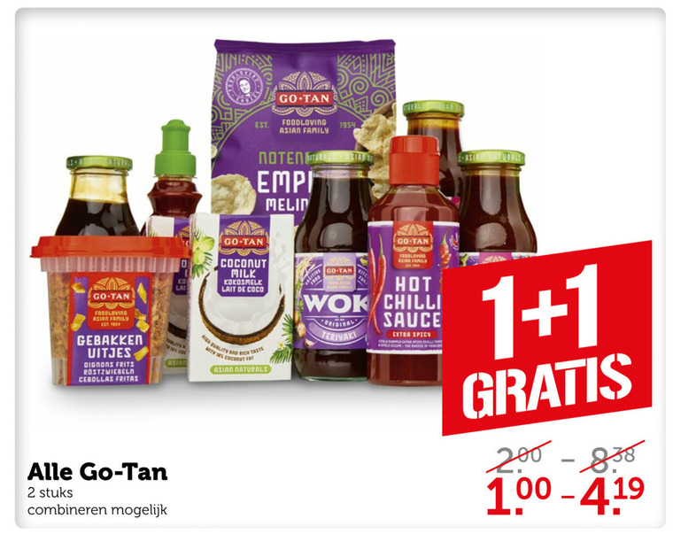 Go-Tan   oosterse keuken, woksaus folder aanbieding bij  Coop - details