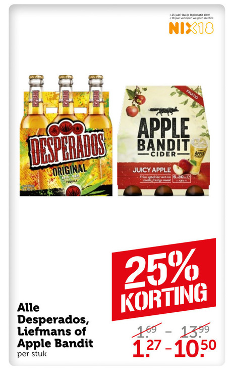 Desperados   speciaalbier, appelcider folder aanbieding bij  Coop - details