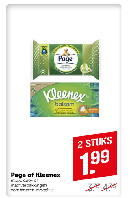 Page   tissue, vochtig toiletpapier folder aanbieding bij  Coop - details