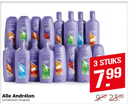 Andrelon   haarverzorging, shampoo folder aanbieding bij  Coop - details