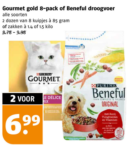 Gourmet   hondenvoer, kattenvoer folder aanbieding bij  Poiesz - details