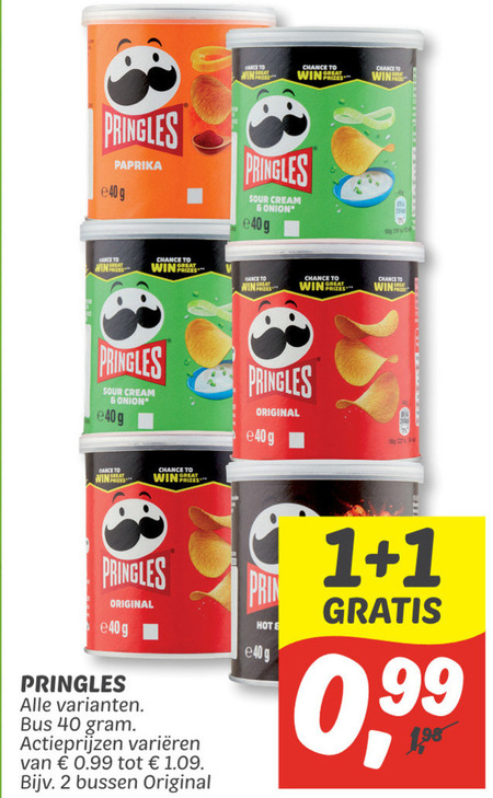 Pringles   chips folder aanbieding bij  Dekamarkt - details