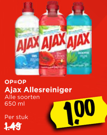 Ajax   allesreiniger folder aanbieding bij  Vomar - details