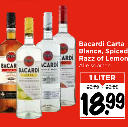 Bacardi   rum folder aanbieding bij  Vomar - details