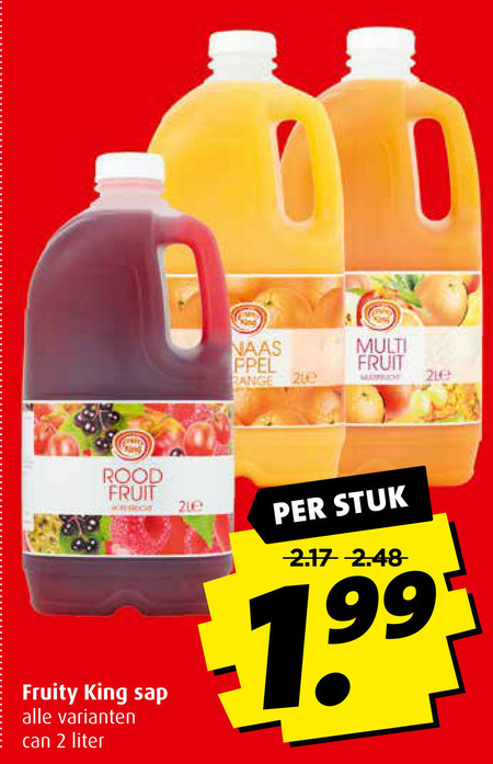 Fruity King   fruitdrank folder aanbieding bij  Boni - details