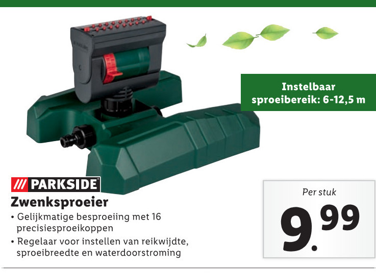 Vervelen royalty lichtgewicht zwenksproeier folder aanbieding bij Lidl - details