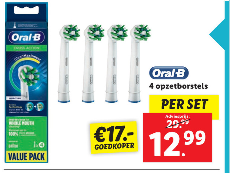 Braun Oral-B   opzetborstel folder aanbieding bij  Lidl - details