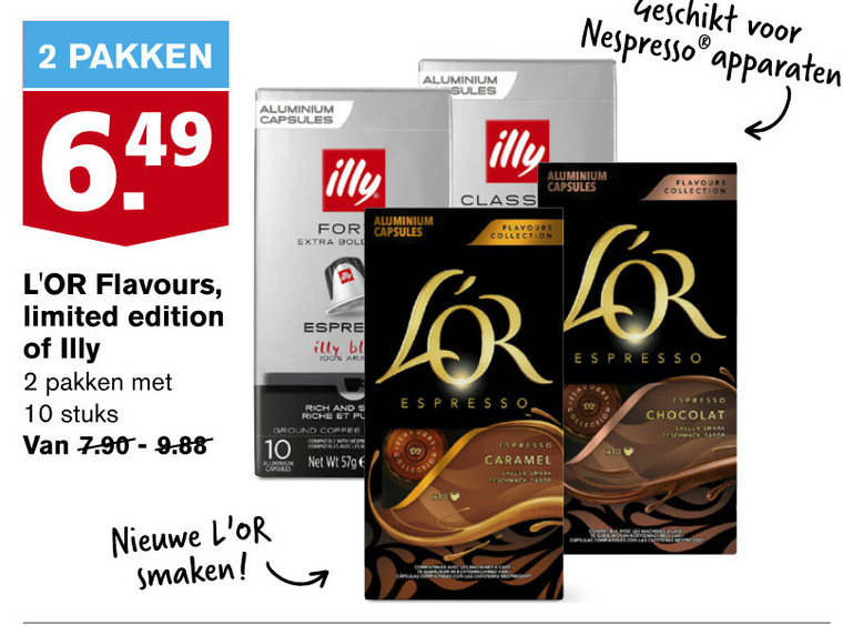 Illy   koffiecups folder aanbieding bij  Hoogvliet - details