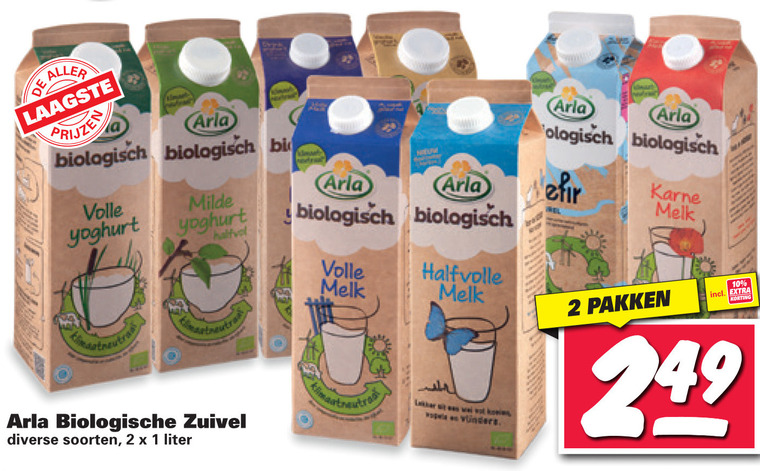 Arla   zuivel, yoghurt folder aanbieding bij  Nettorama - details