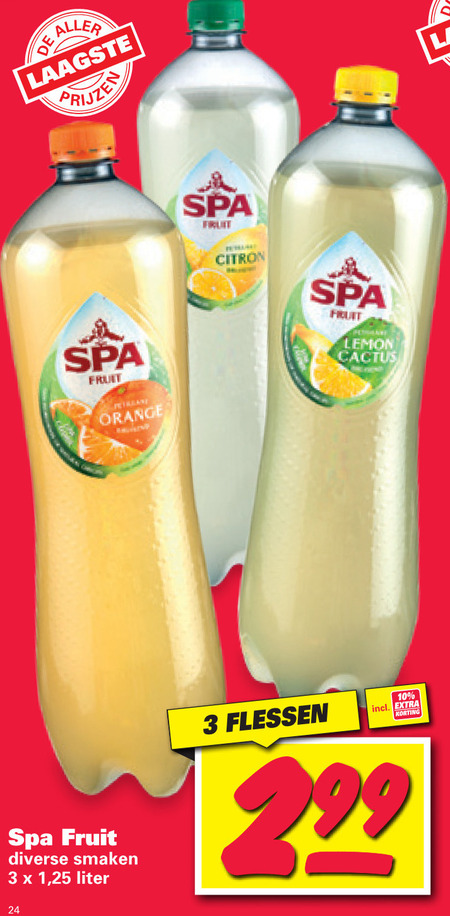 Spa en Fruit   fruitdrank folder aanbieding bij  Nettorama - details