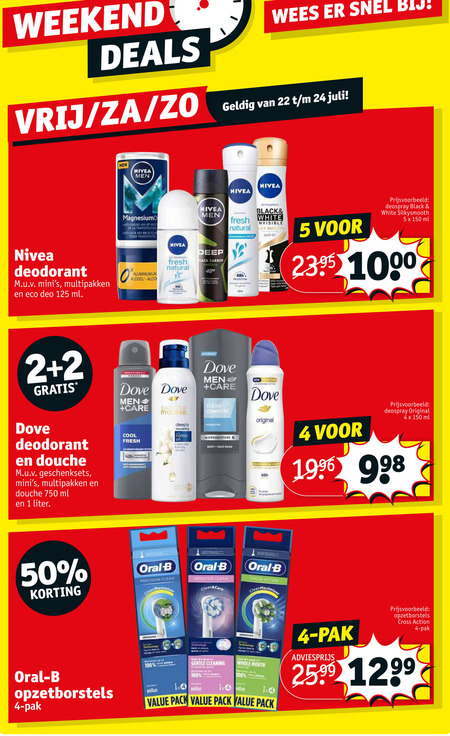 Dove   deodorant, douchegel folder aanbieding bij  Kruidvat - details