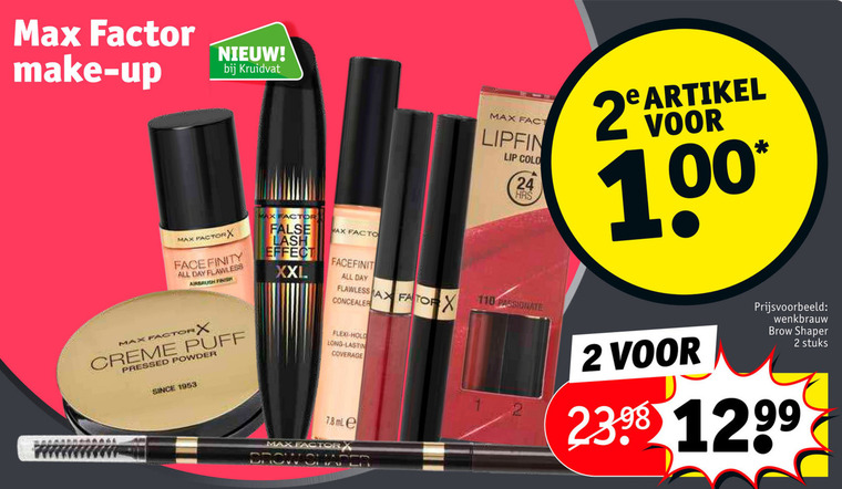 Max Factor   gezichtspoeder, foundation folder aanbieding bij  Kruidvat - details