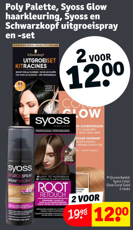 Syoss   haarkleuring folder aanbieding bij  Kruidvat - details