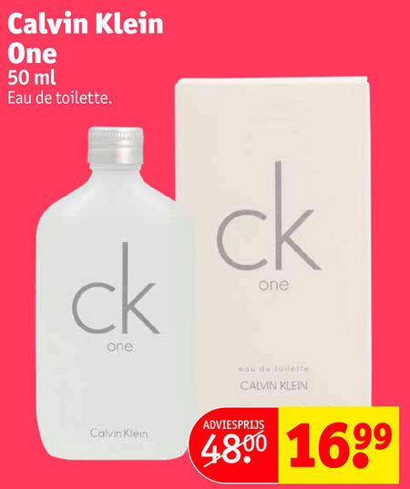 Calvin Klein   eau de toilette folder aanbieding bij  Kruidvat - details