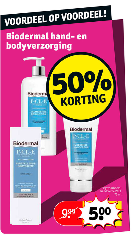 Recyclen verkoopplan toxiciteit Biodermal bodylotion, handcreme folder aanbieding bij Kruidvat - details