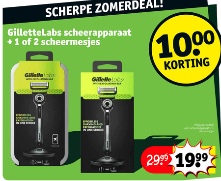 Gillette   scheermesjes folder aanbieding bij  Kruidvat - details