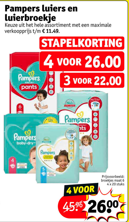 Pampers   luiers, luierbroekjes folder aanbieding bij  Kruidvat - details