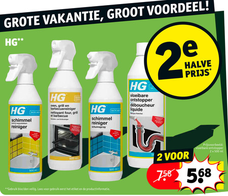 HG   schimmelreiniger, ovenreiniger folder aanbieding bij  Kruidvat - details