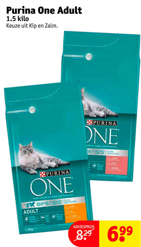 One   kattenvoer folder aanbieding bij  Kruidvat - details