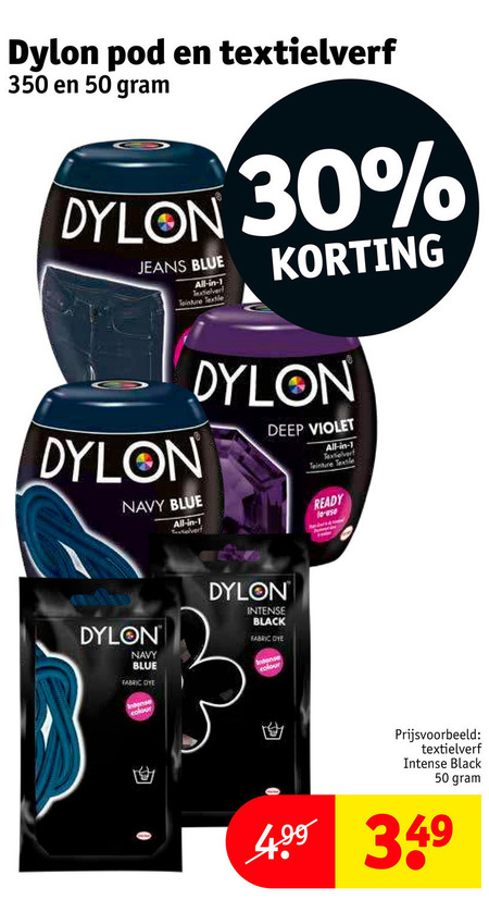 Dylon   textielverf folder aanbieding bij  Kruidvat - details