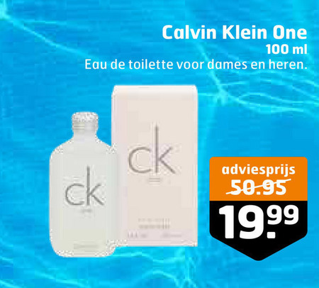 Calvin Klein   eau de toilette folder aanbieding bij  Trekpleister - details