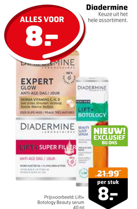 Diadermine   dagcreme, nachtcreme folder aanbieding bij  Trekpleister - details