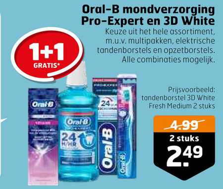 Oral-B   tandpasta, tandenborstel folder aanbieding bij  Trekpleister - details