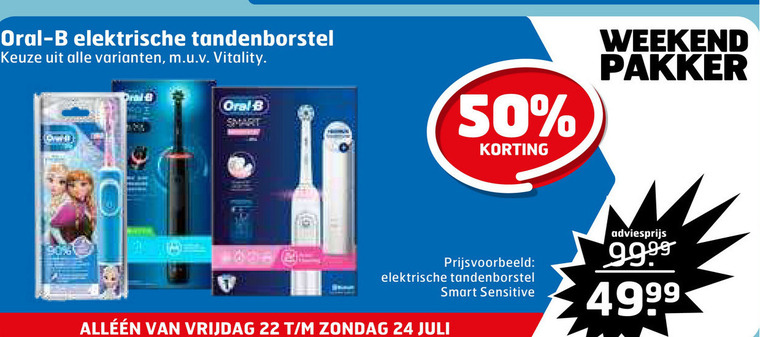 Braun Oral-B   elektrische kindertandenborstel folder aanbieding bij  Trekpleister - details