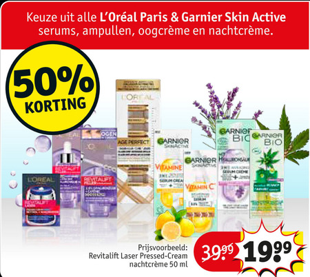 Garnier Skin Active   gezichtsverzorging, nachtcreme folder aanbieding bij  Kruidvat - details