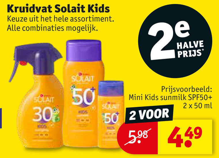 Kruidvat Huismerk   zonnebrandolie folder aanbieding bij  Kruidvat - details