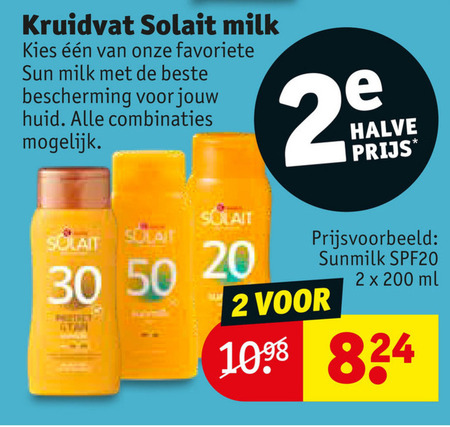 Kruidvat Huismerk   zonnebrandolie folder aanbieding bij  Kruidvat - details