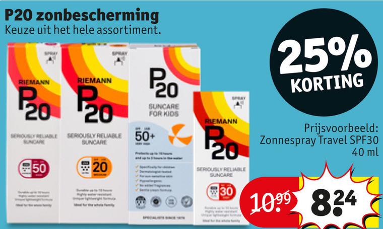 P20   zonnebrandolie folder aanbieding bij  Kruidvat - details