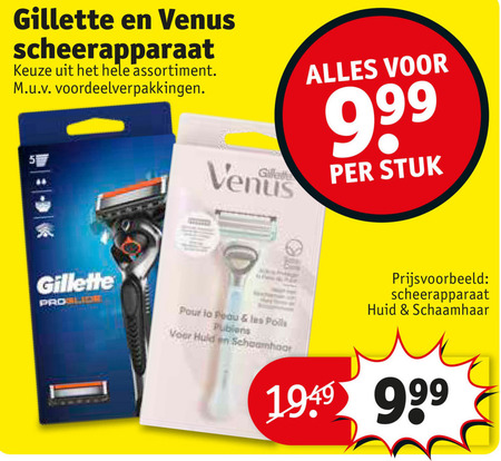 Gillette   dames handscheerapparaat, heren handscheerapparaat folder aanbieding bij  Kruidvat - details