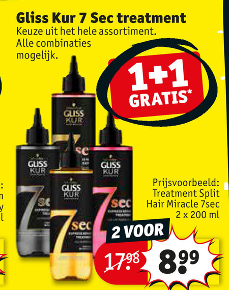 Gliss Kur   hairspray folder aanbieding bij  Kruidvat - details