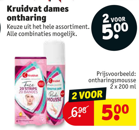 Kruidvat Huismerk   ontharingsstrips folder aanbieding bij  Kruidvat - details