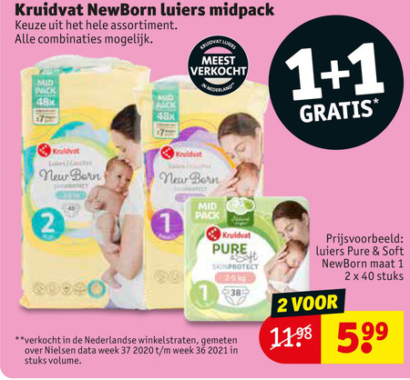 Kruidvat Huismerk   luiers folder aanbieding bij  Kruidvat - details