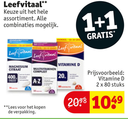 Leef Vitaal   multivitaminen folder aanbieding bij  Kruidvat - details