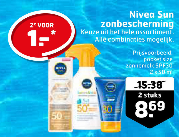 Nivea   zonnebrandolie folder aanbieding bij  Trekpleister - details