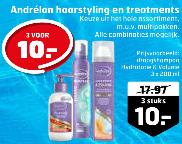 Andrelon   hairspray folder aanbieding bij  Trekpleister - details