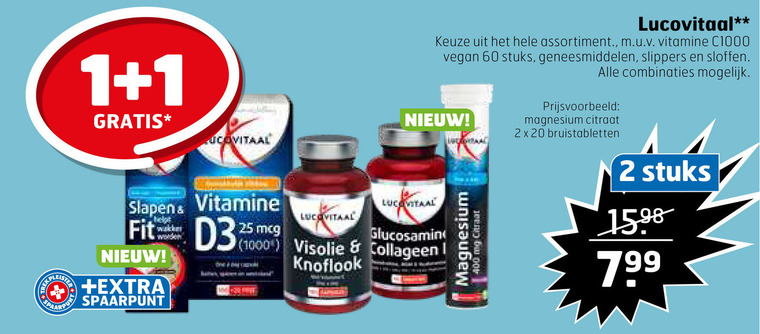 Lucovitaal   voedingssupplement folder aanbieding bij  Trekpleister - details