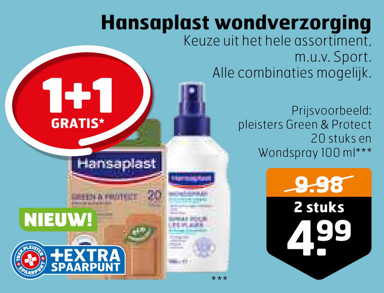 Hansaplast   blaarpleisters, voetpleisters folder aanbieding bij  Trekpleister - details