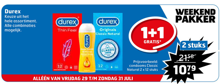 Durex   condooms folder aanbieding bij  Trekpleister - details