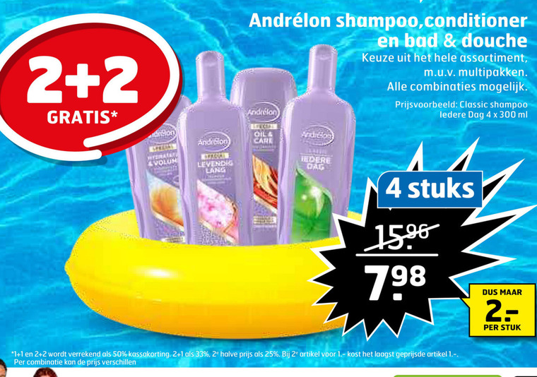 Andrelon   conditioner, shampoo folder aanbieding bij  Trekpleister - details